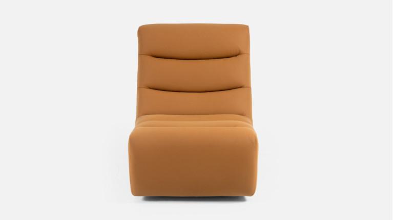 Leather swivel armchair LOTUS | Tout confort