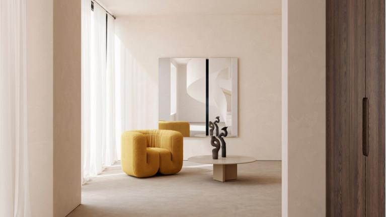 Mirror LUNA BLACK RECTANGULAR | A fascinating play of reflections