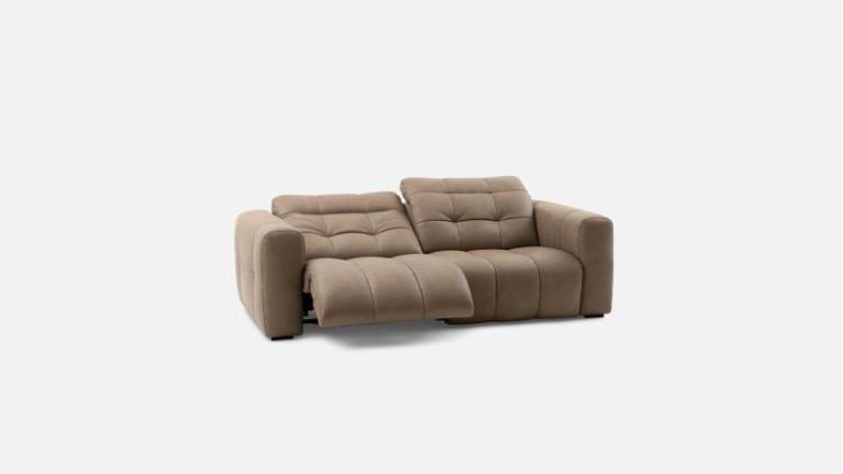 BEACH leather electric recliner sofa | 100% modular
