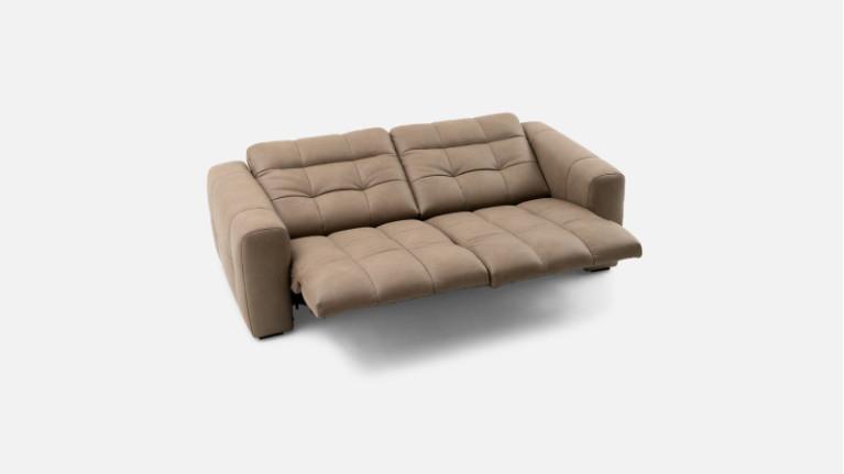 BEACH leather electric recliner sofa | 100% modular