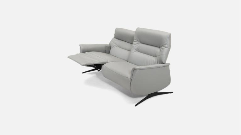 3-seater leather manual recliner sofa ATHENA | Comfort and relaxation