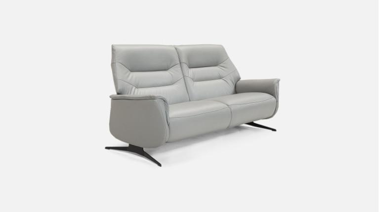 3-seater leather manual recliner sofa ATHENA | Comfort and relaxation