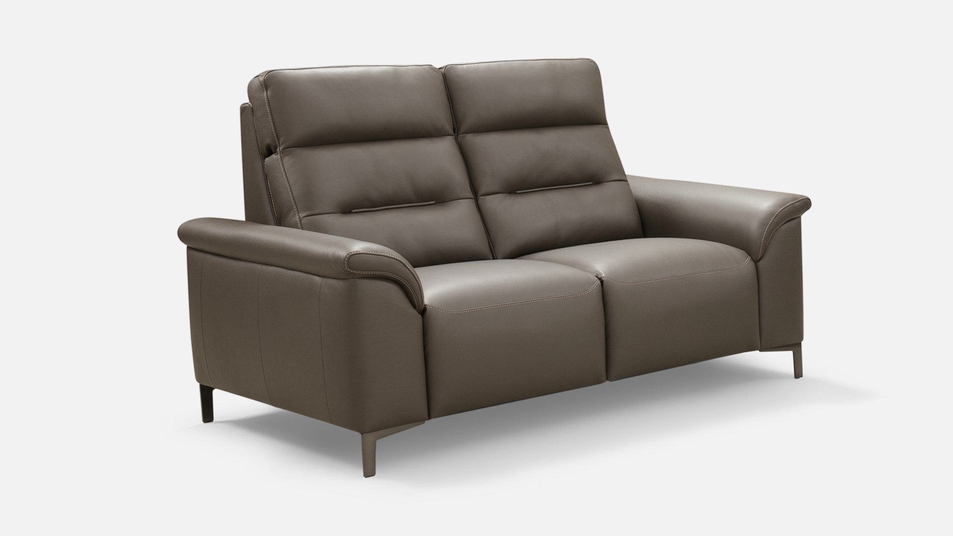 2-seater leather sofa ALBATROS | Confort Moelleux