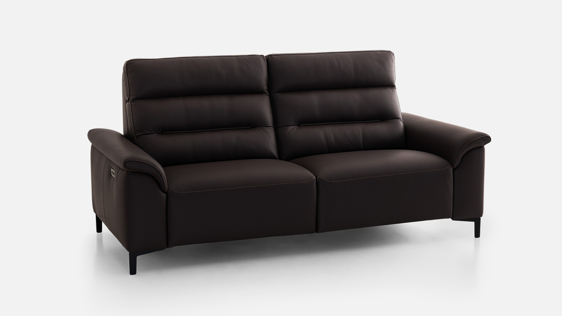 3-seater leather sofa ALBATROS | Soft comfort