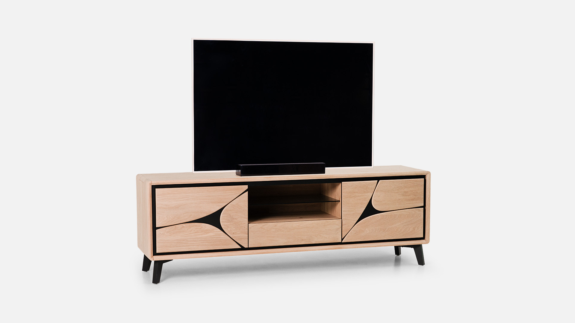 2-door TV stand FRANCE | Savoir-faire artisanale