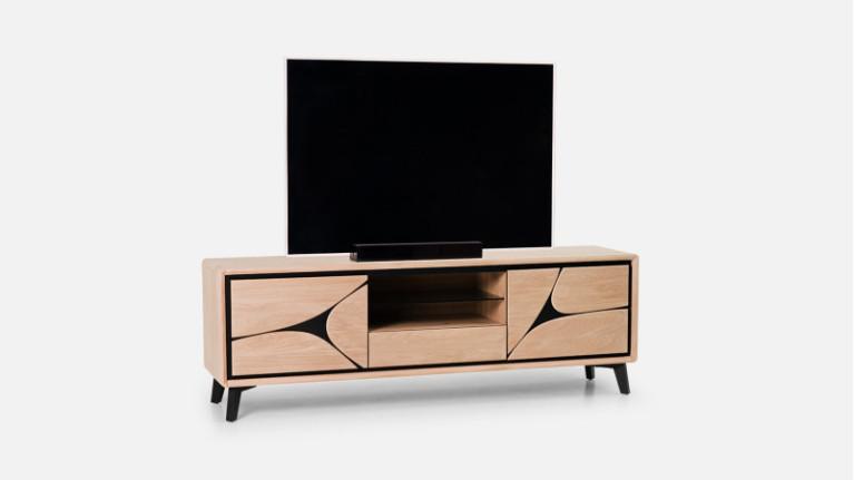 2-door TV stand FRANCE | Savoir-faire artisanale