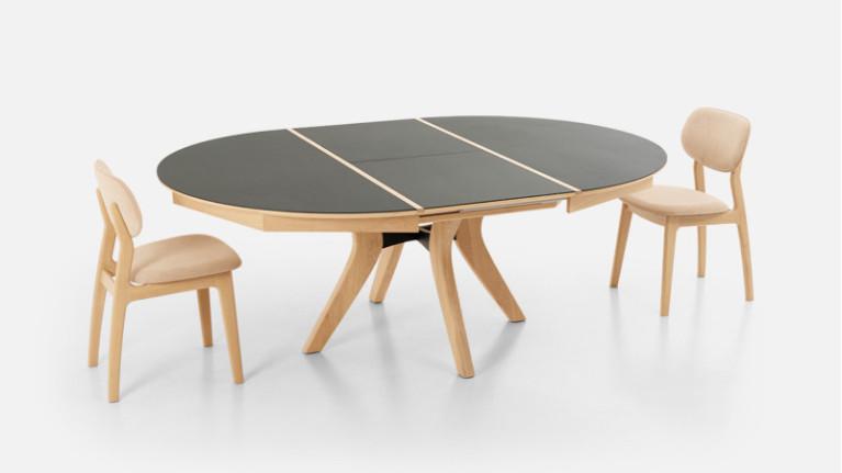 Round extendable dining table FRANCE | Chêne Massif