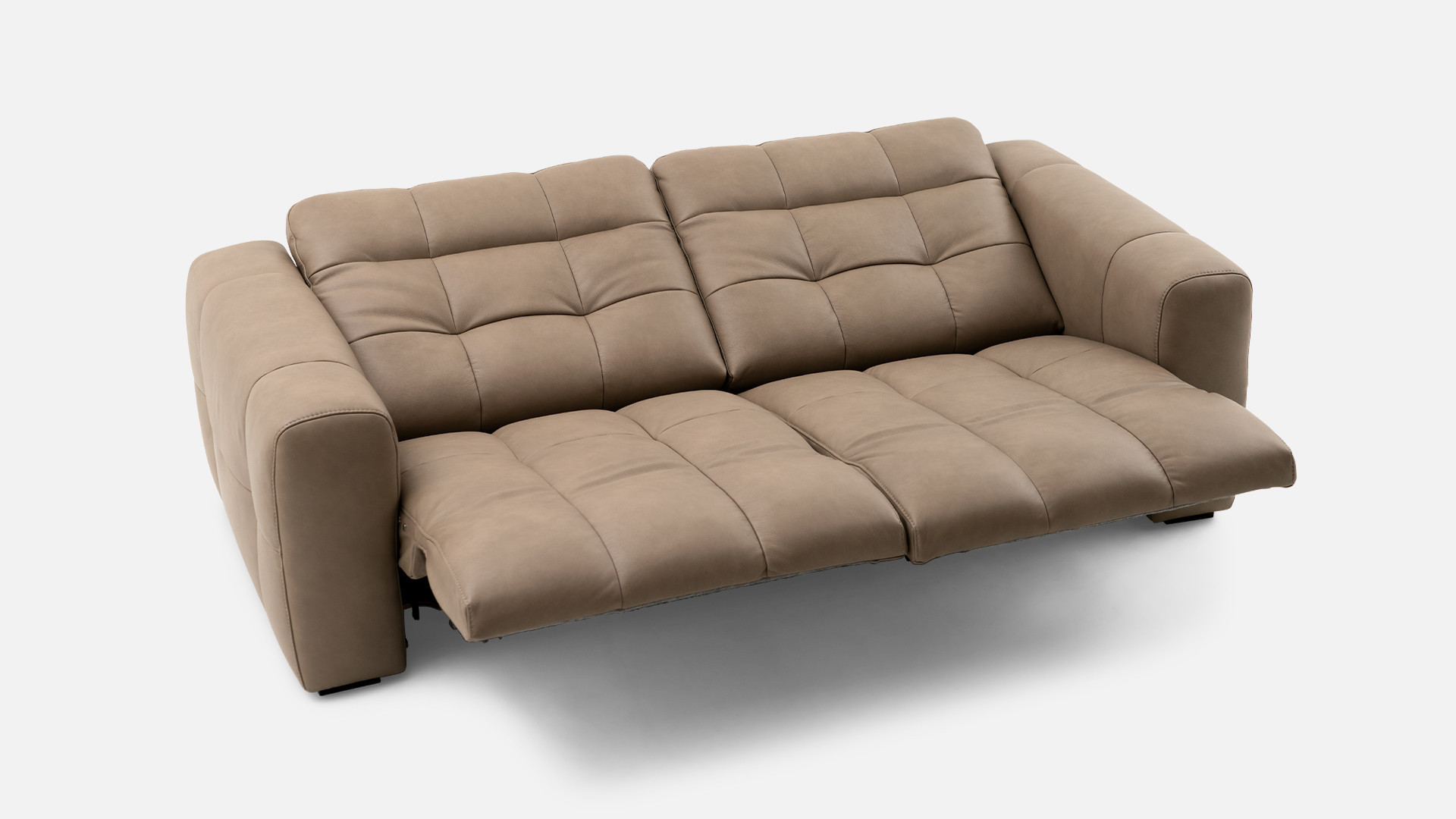 BEACH leather electric recliner sofa | 100% modular