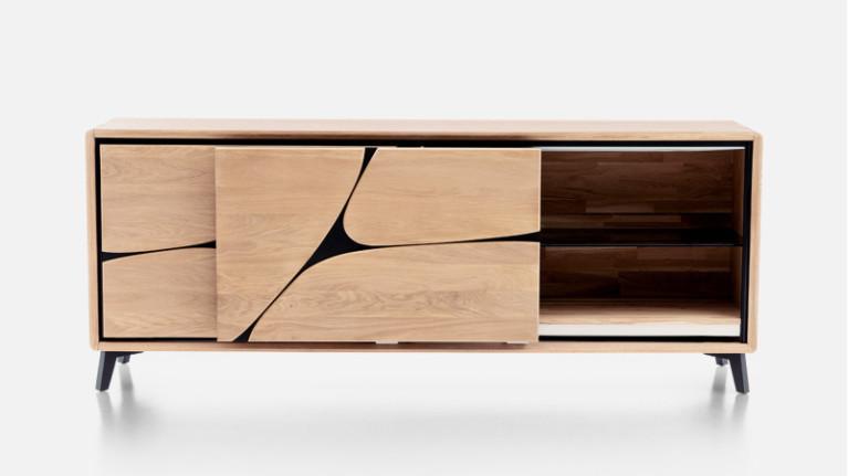 2-door sideboard coplanar FRANCE | Savoir-faire artisanale