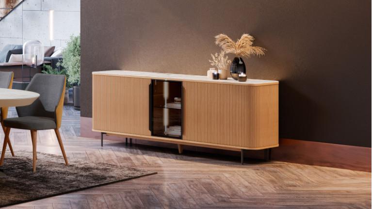 CANNELE sideboard | Soft, harmonious curves