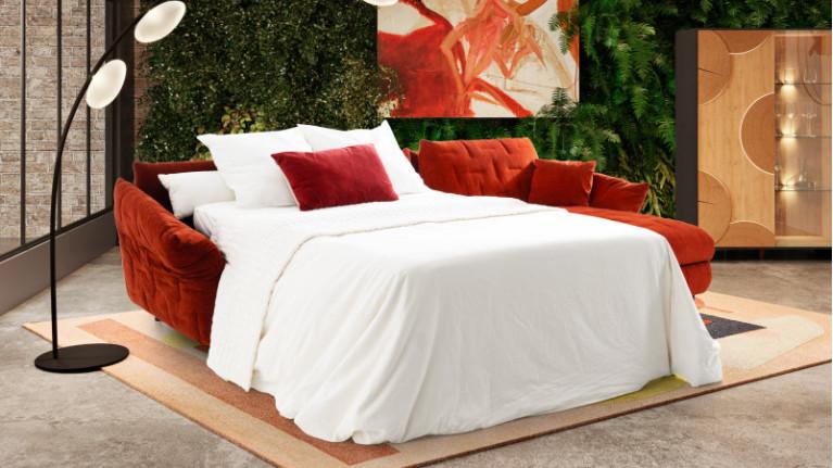 ELYSEE convertible corner sofa with soft comfort and 100% configurability