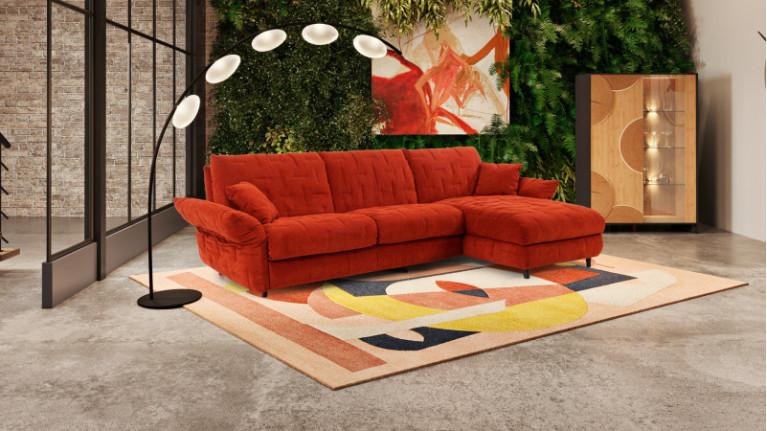 ELYSEE I corner sofa bed Soft comfort 100% configurable