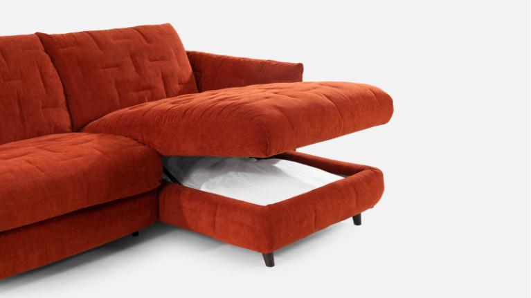ELYSEE I corner sofa bed Soft comfort 100% configurable