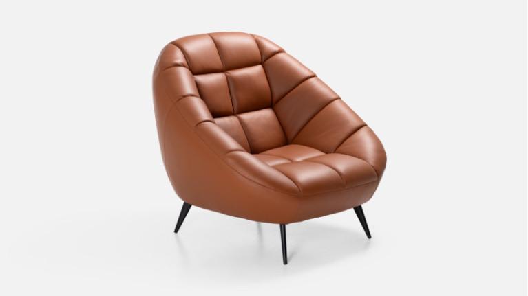DIAMANT leather armchair | For a refined interior