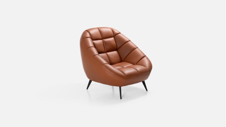 DIAMANT leather armchair | For a refined interior