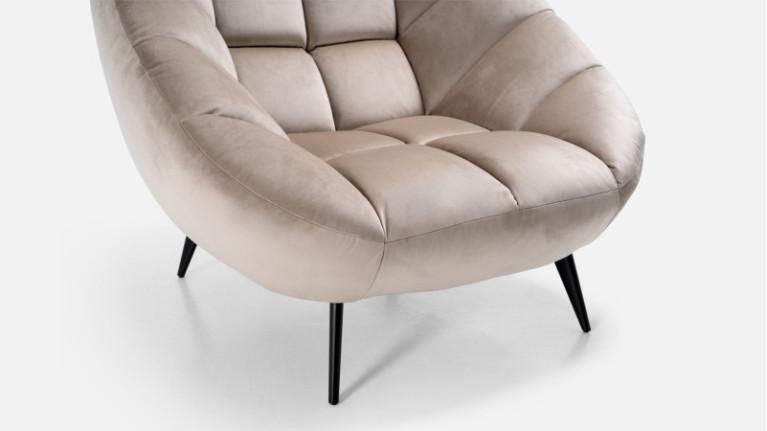 DIAMOND fabric armchair | For a refined interior