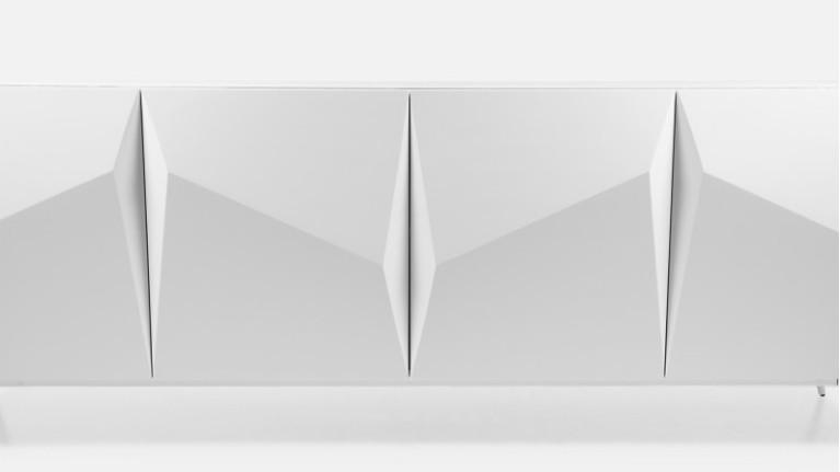 ORIGAMI 4-door sideboard in high-gloss lacquer | Minimalist design