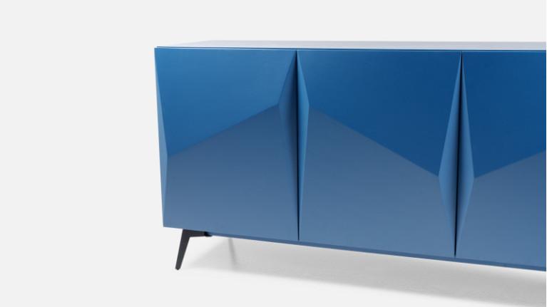 4-door sideboard mat lacquer ORIGAMI | Minimalist design
