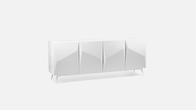 4-door sideboard mat lacquer ORIGAMI | Minimalist design