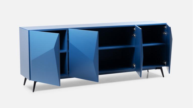 4-door sideboard mat lacquer ORIGAMI | Minimalist design