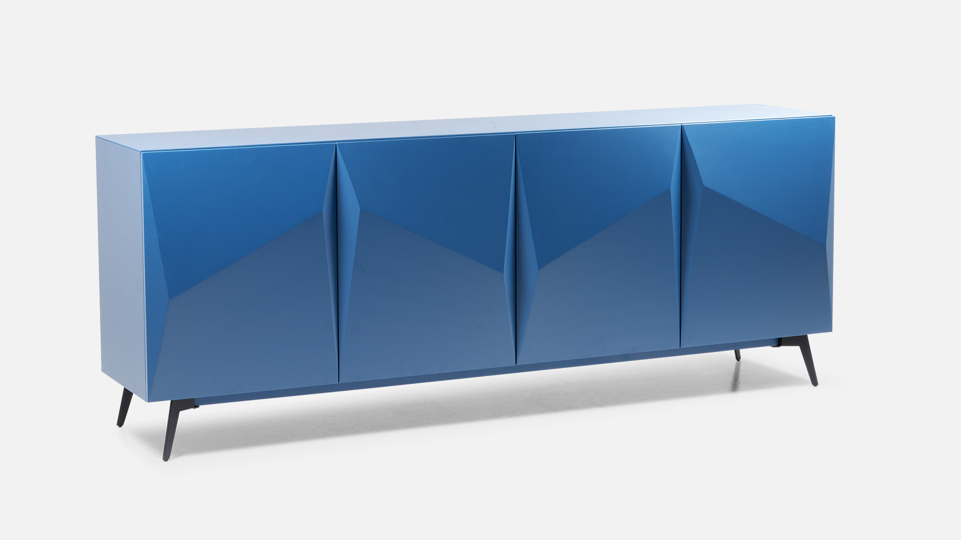 ORIGAMI 4-door matte lacquer sideboard