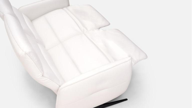 3-seater leather manual recliner sofa ZEUS | Comfort and relaxation