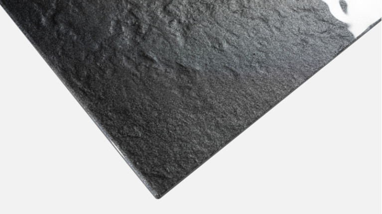 Square dining table silver OTTO | In fused glass