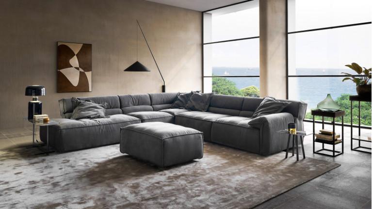 VOLA fabric corner sofa | Generous dimensions