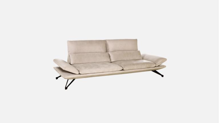 Canapé ALADIN | Straight sofa with adjustable headrests