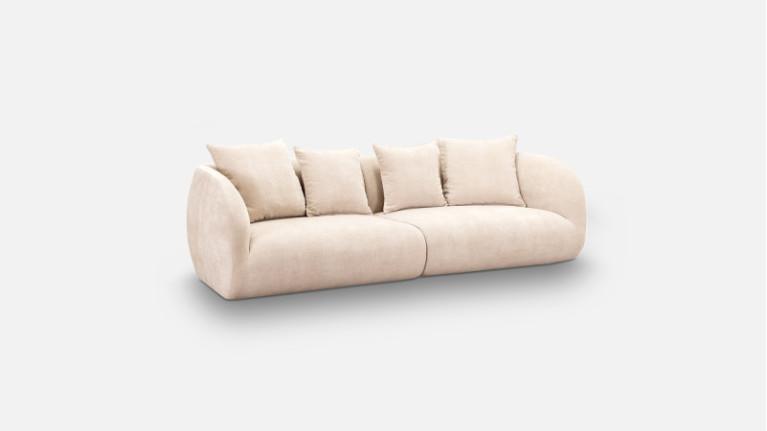 RIVA fabric sofa | Wrap-around curves and generous comfort
