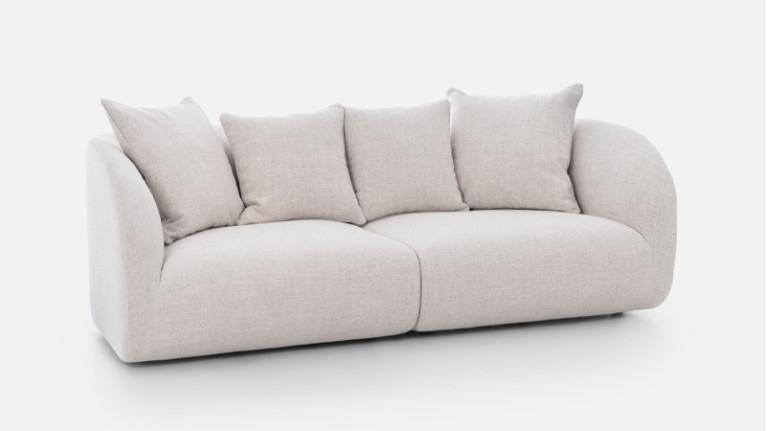 Wrap-around sofa in beige RIVA