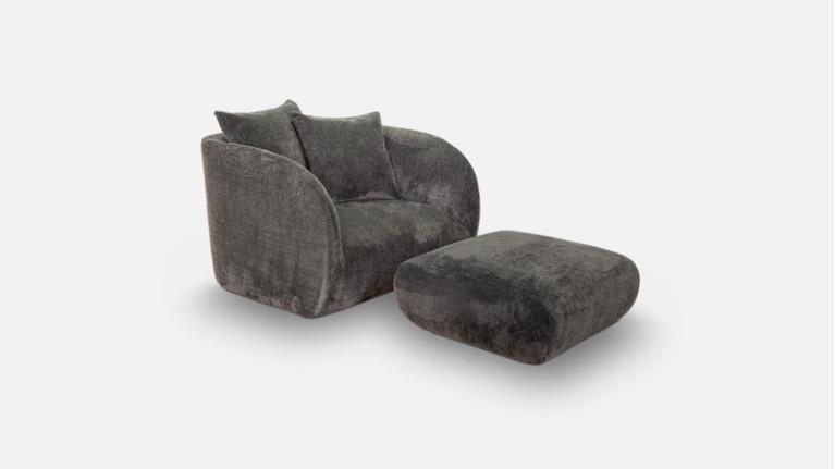 RIVA fabric sofa | Wrap-around curves and generous comfort
