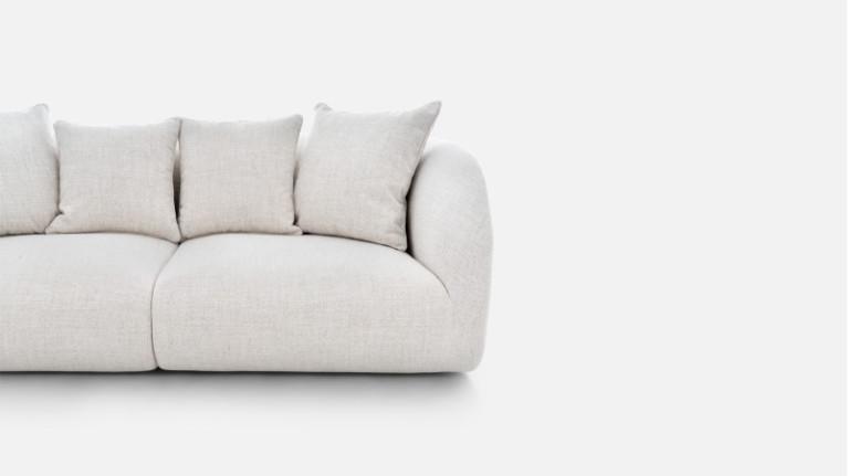 RIVA fabric sofa | Wrap-around curves and generous comfort