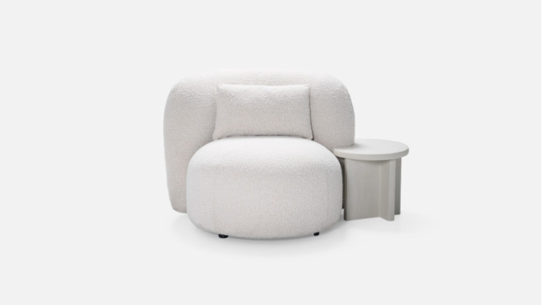MOLLIS armchair and sofa section l Enveloping curves