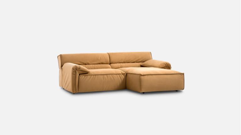 VOLA fabric corner sofa chaise longue | Generous dimensions