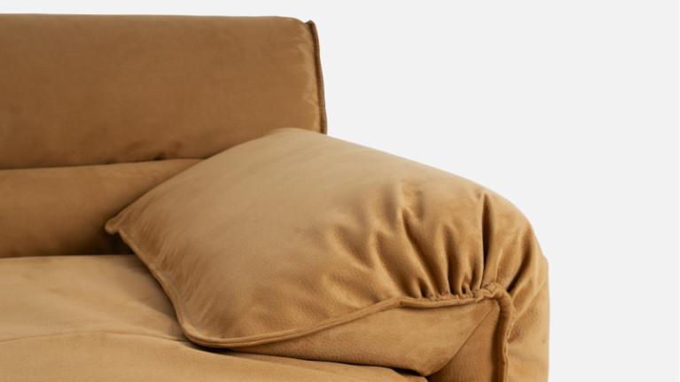 VOLA fabric corner sofa chaise longue | Generous dimensions