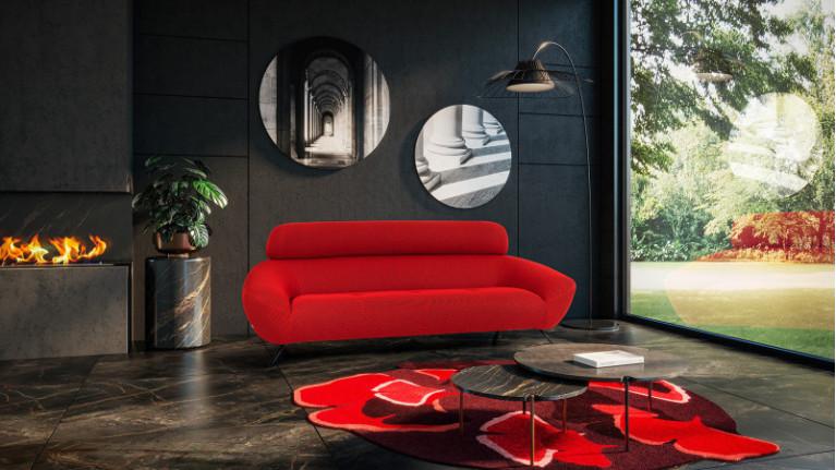 Canapé SHADE | Contemporary, ultra-design red sofa
