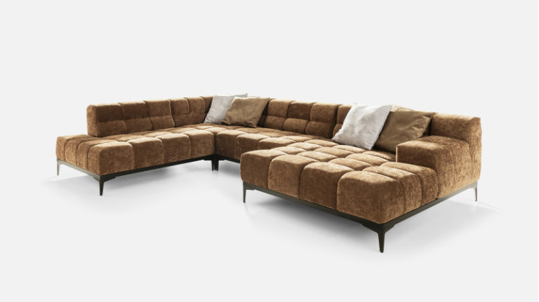 OASIS panoramic corner sofa | Adjustable seat depth