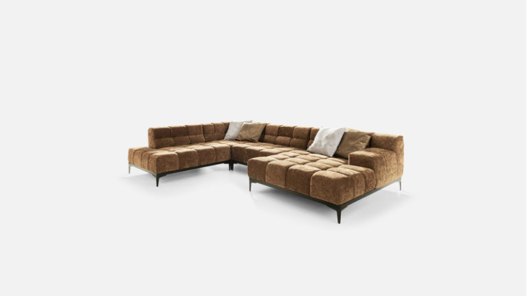 OASIS panoramic corner sofa | Adjustable seat depth