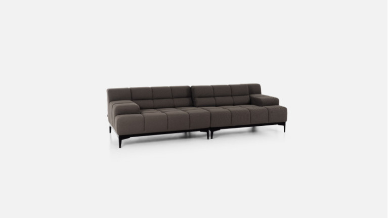Large panoramic corner sofa OASIS | Adjustable seat depth