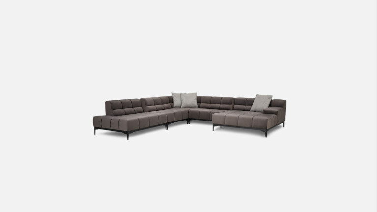 Large panoramic corner sofa OASIS | Adjustable seat depth
