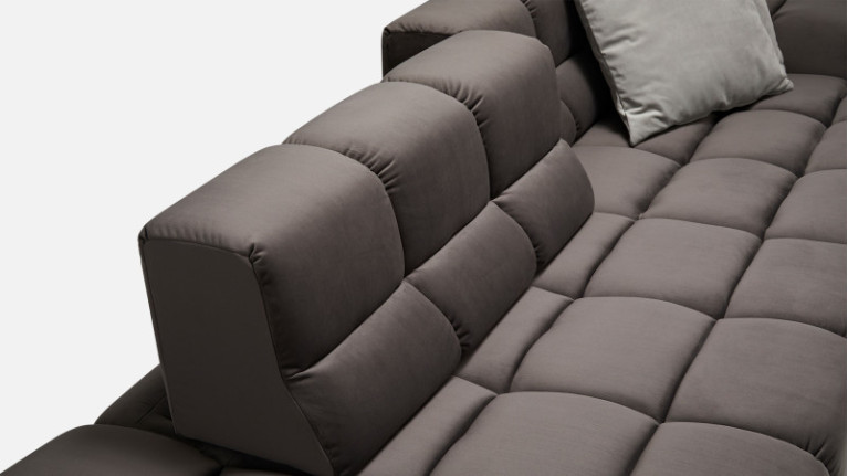 Large panoramic corner sofa OASIS | Adjustable seat depth