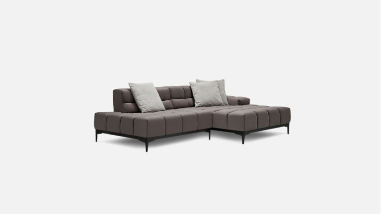 Canapé d'angle chaise longue maxi OASIS | Profondeur d'assise réglable