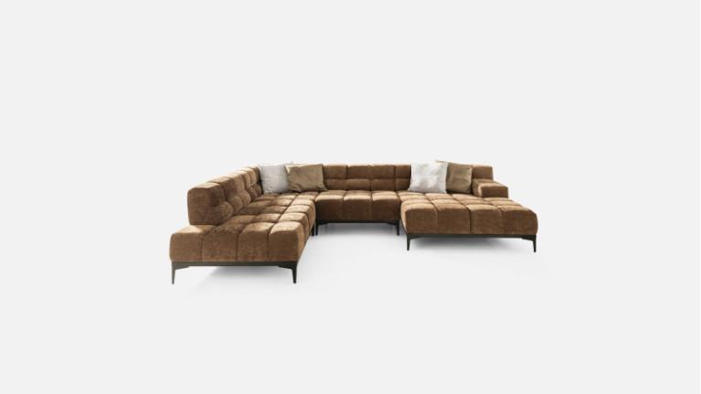 OASIS corner sofa chaise longue | Adjustable seat depth