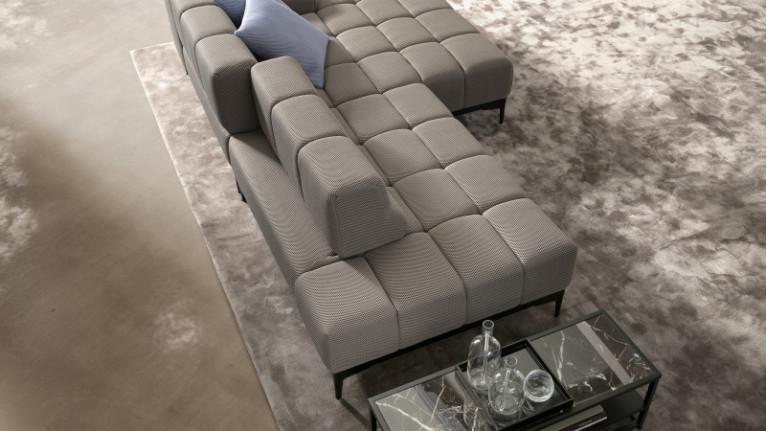 OASIS corner sofa chaise longue | Adjustable seat depth