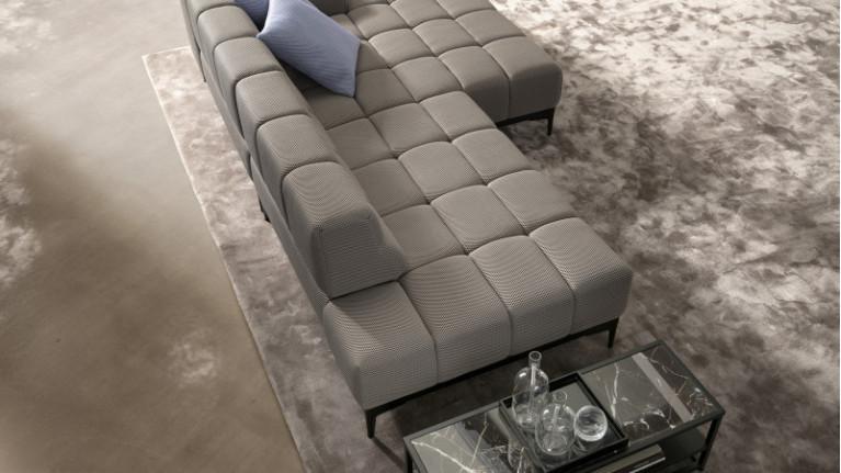 OASIS corner sofa chaise longue | Adjustable seat depth