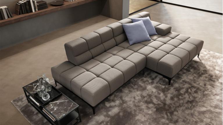OASIS corner sofa chaise longue | Adjustable seat depth