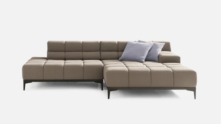 OASIS corner sofa chaise longue | Adjustable seat depth