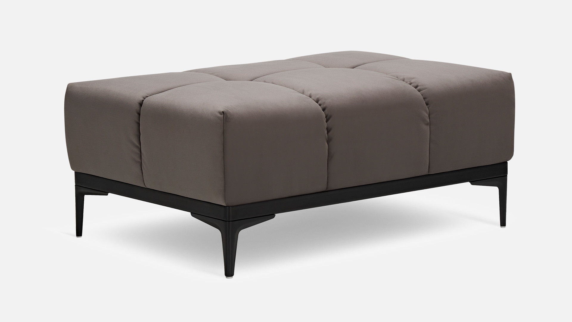 Contemporary-style fabric pouffe OASIS