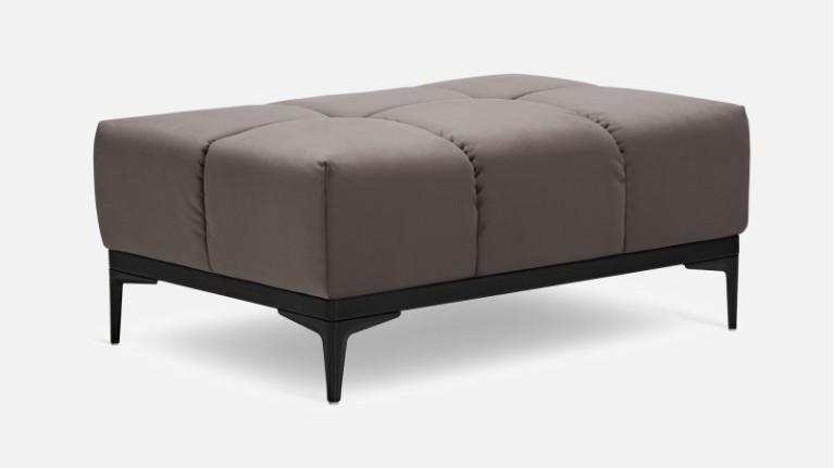 Contemporary-style fabric pouffe OASIS